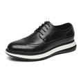 Ultra-fiber Thick-soled Trendy Men's Business Leather Shoes Comfortable And Casual