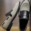 Men's Solidcolor Loafer Shoes With Tassel Accents