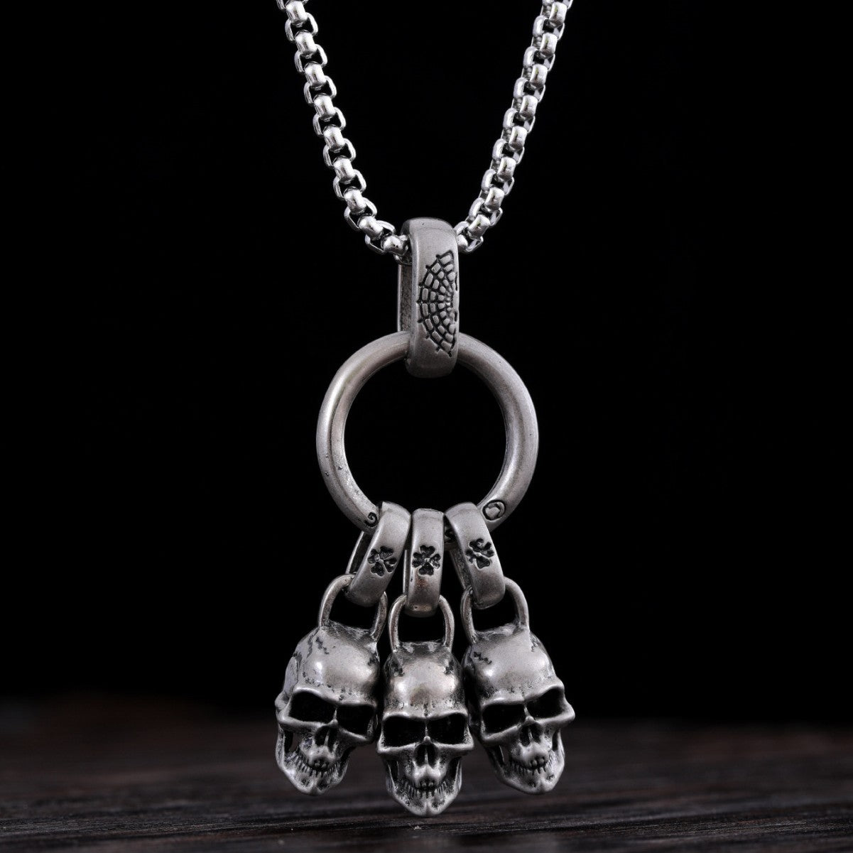 Men's Street Punk Trendy Vintage Pendant Necklace