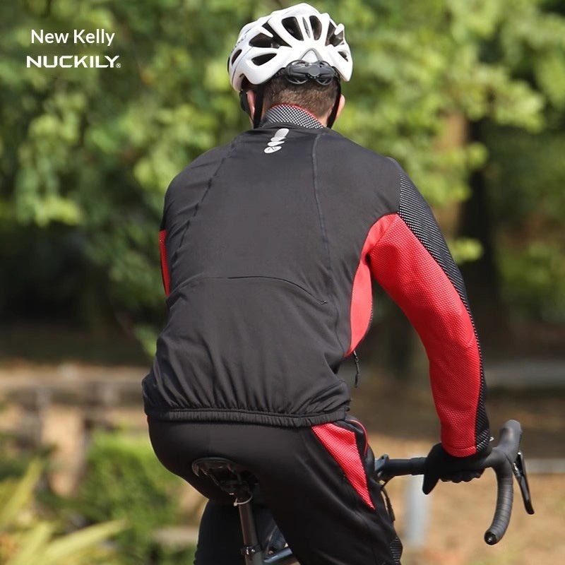 Fleece Cycling Jersey And Bib Shorts Set Sports  Outdoor Cycling Top Cycling Bib Shorts