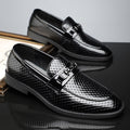 Minimalist British Style Mens Business Leather Shoes