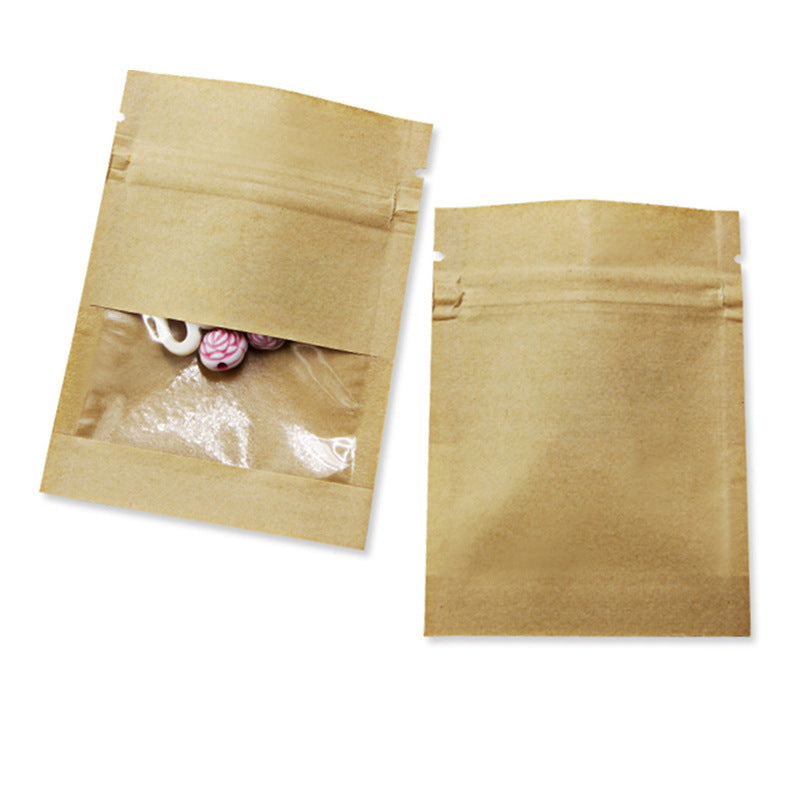 Thickened Transparent Kraft Paper Ziplock Bag