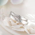 Korean Version Of Simple  Couple Ring S925 Sterling Silver Ring Men And Women Couple Ring Valentines Day Birthday Gift