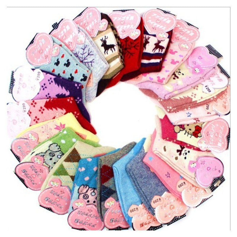 Wool socks thickened to keep warm socks