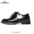 Mens Two-tone Thick-soled Leather Shoes Are Perfect For Both Casual And Commute Wear