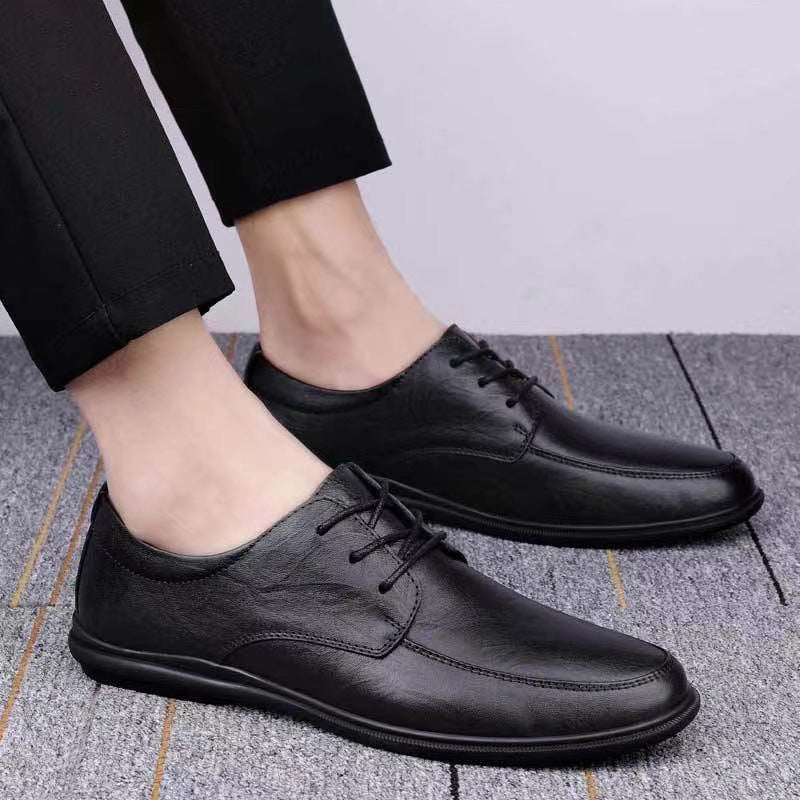 Mens Casual Leather Shoes With Soft Soles