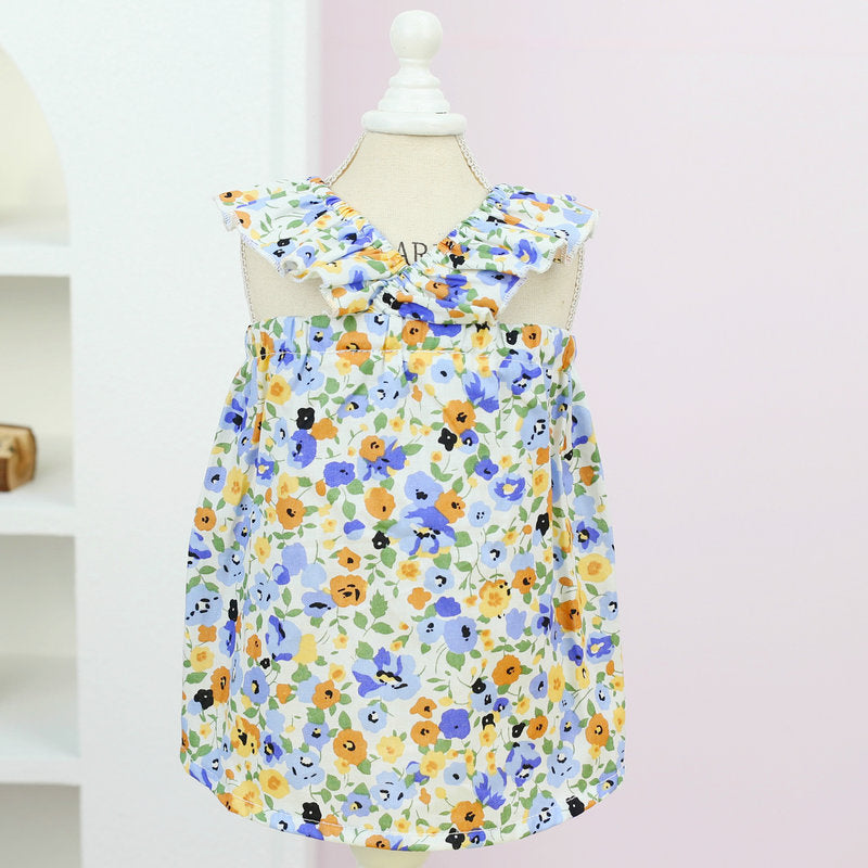 Cross Flower Skirt Pet Small And Medium-sized Dog Casual Clothing