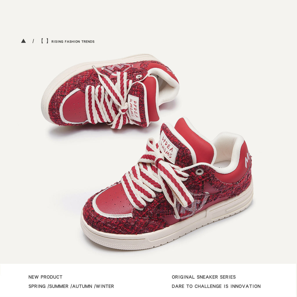 Women's Creative All-match Printed Flat Sneakers