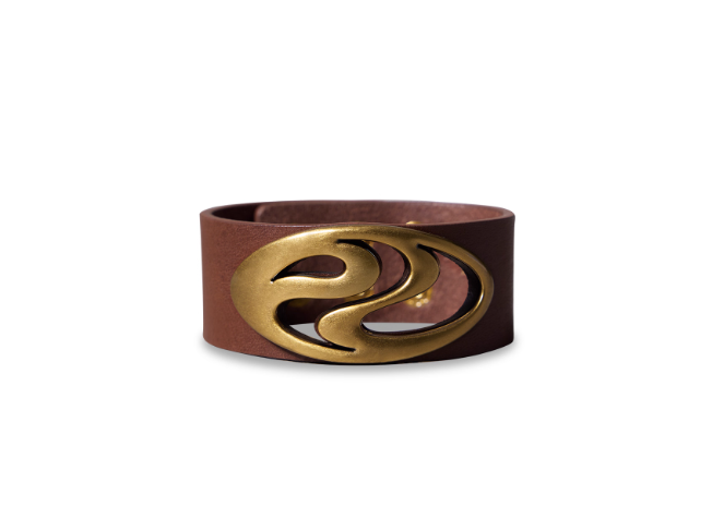 Soul Human Meta Symbol Hollowed Out Leather Bracelet