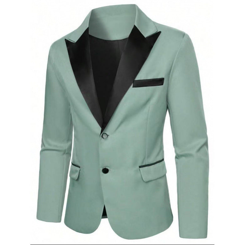 Men's Slim-fit Suit Jacket Three-piece Set