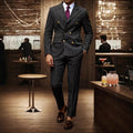 Mens Striped Business Suit Set