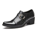 New Casual Shoes Fashionable Snakeskin Cuban Leather Shoes For Men