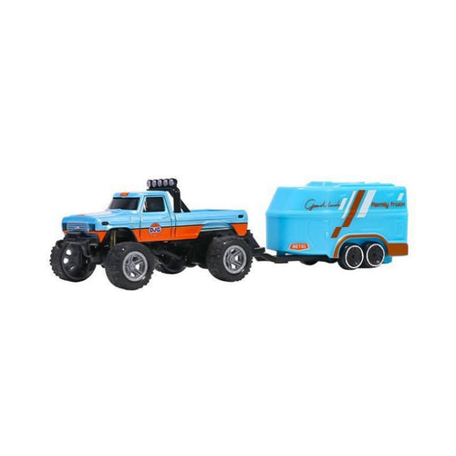 1 In 64 Mini RC Buggy With Detachable Trailer Box With Controller Kids Best Toy Gift Outdoor Impact Resistant RC Toy Car