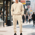 Men's Loose-Fit Casual Sports Crew-Neck Sweater And Pants Set
