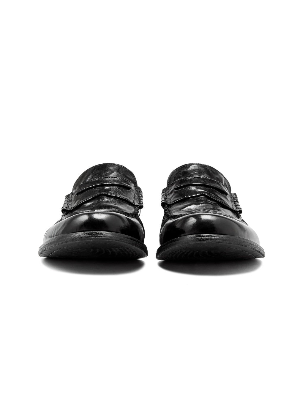 Leather Slip-on Loafers Genuine Leather Pleated Casual Shoes