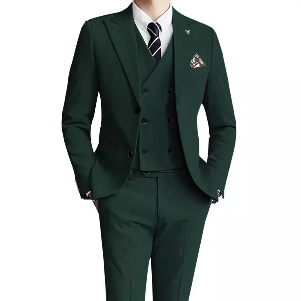 Men's Suit Set Three-Piece Suit Formal Wear