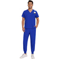 Men's V-neck Lightweight And Breathable Work Uniform