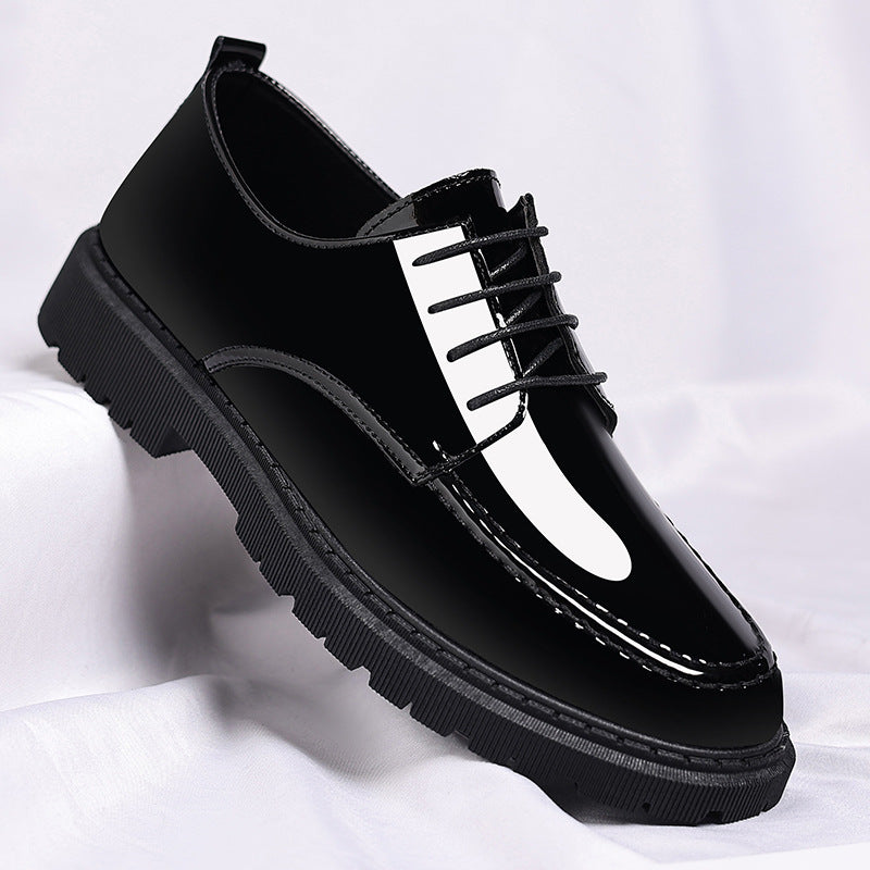 New-style Casual Leather Shoes For Men With A Polished Finish