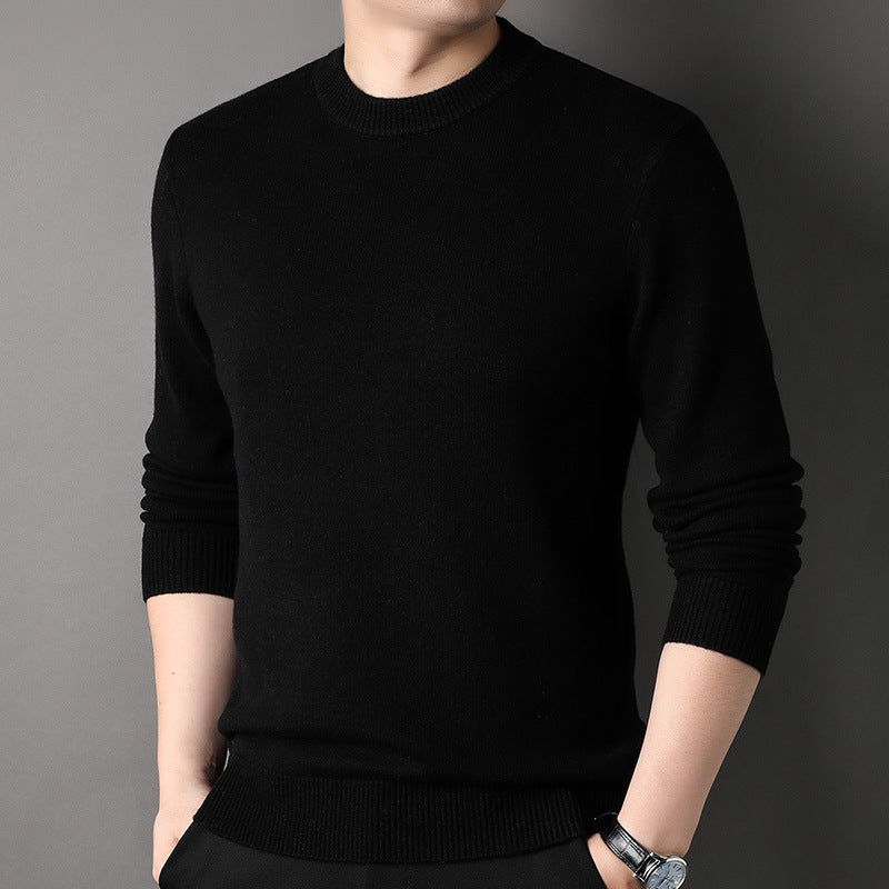 Mens Half-Neck Sweater Chunky-Knit Puyuan Knitwear