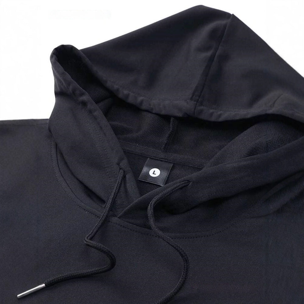 Men's Solid Color Hoodie Casual Set