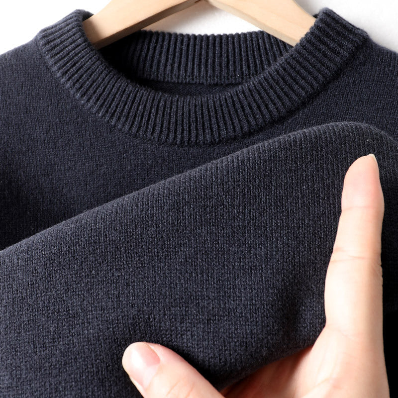 Mens Half-Neck Sweater Chunky-Knit Puyuan Knitwear