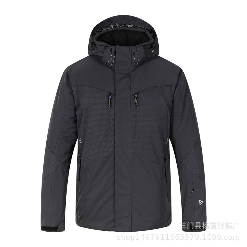 Mens New Thickened Insulated Winter Outdoor Shell Jacket
