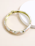 Enamel Floral Bracelet For Women