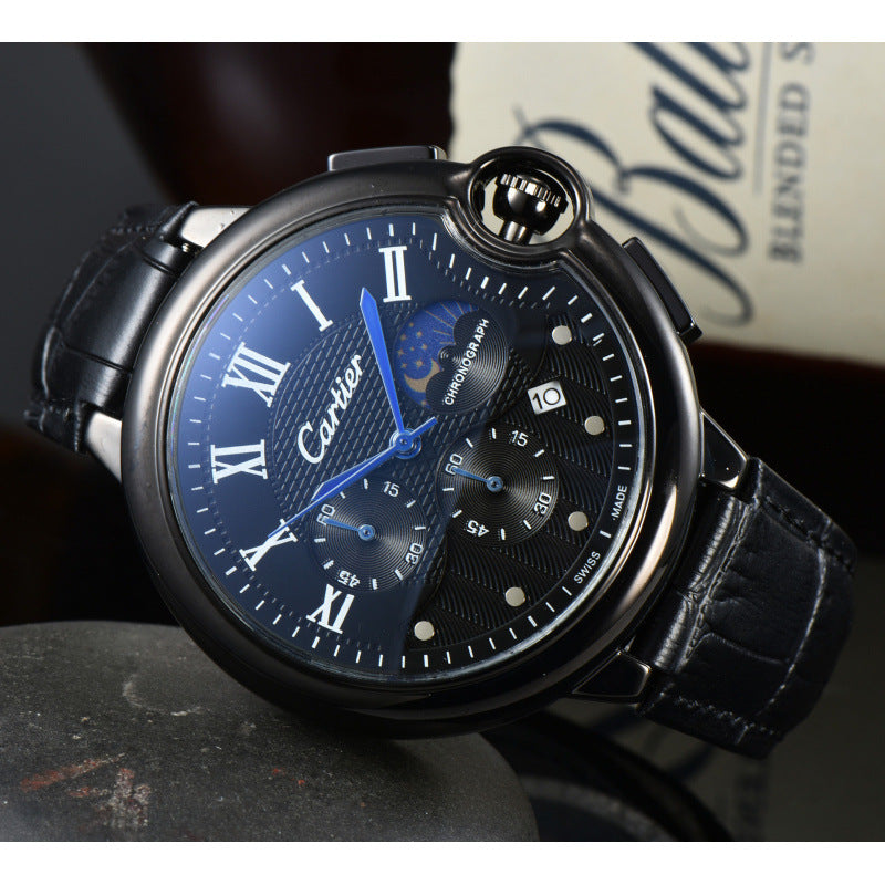 New Mens Business Watch With A Rubber Strap