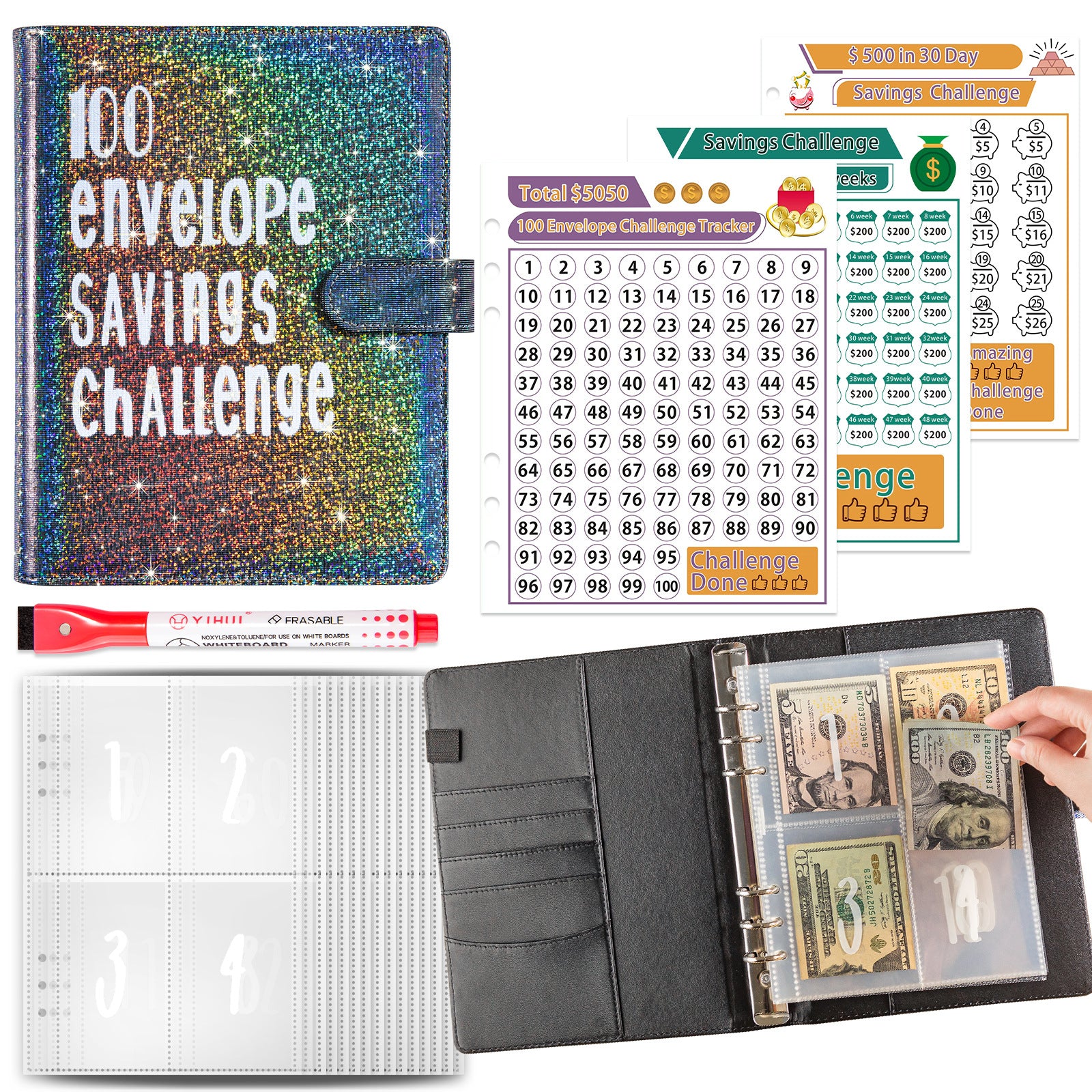 5A Money Saving Challenge Planner