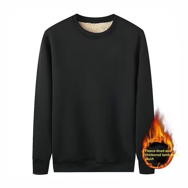 Fleece-lined Extra-thick Trendy Corduroy Lambswool Sportswear Set