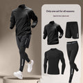 Fitness Set Men's Ice Silk Quick-dry Summer Sportswear Short Sleeve