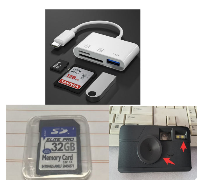 Retro Screen-free Digital Camera 8-mode Filter