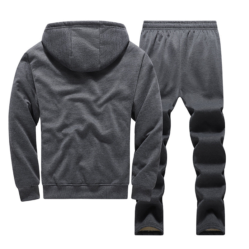 Fleece-lined Thickened Men's Tracksuit