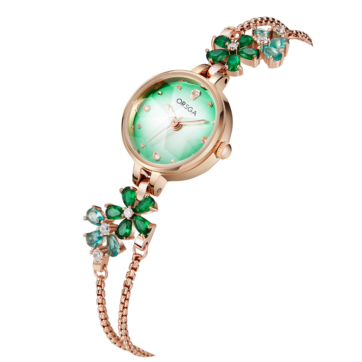 Womens Exquisite Diamond-encrusted Bracelet Watch