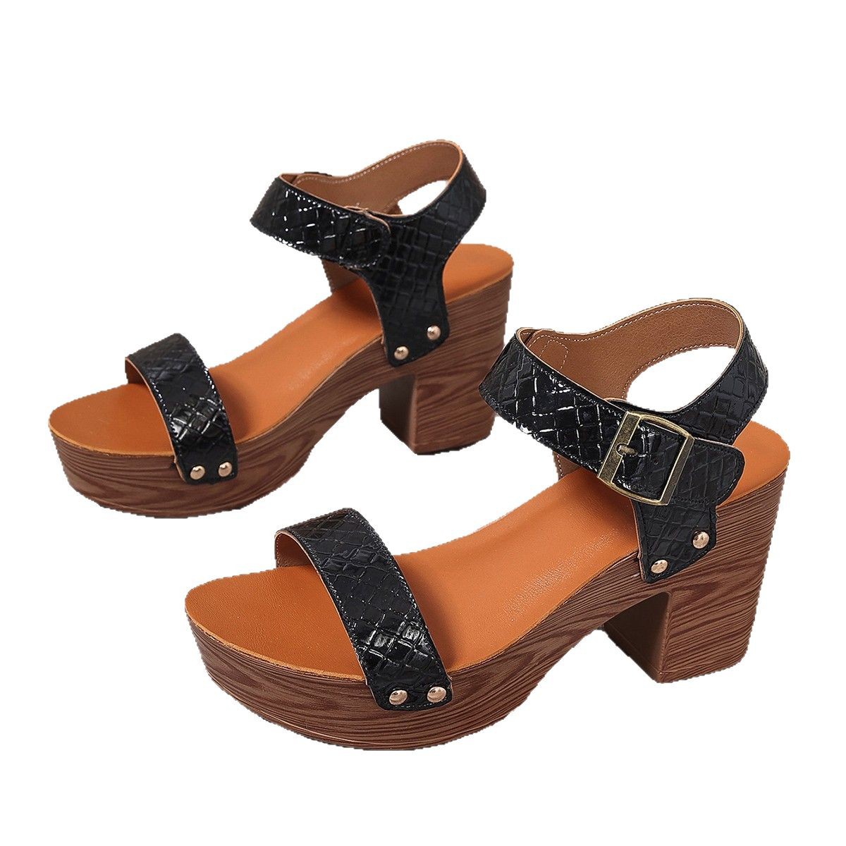 Women's High-heeled Sandals Strap Peep Toe Sandals