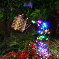1   2pcs Watering Can Lights, Copper Solar Garden Lights For Outdoor  Pathway  Yard Deck  Lawn Patio