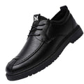 Men's Casual Lace-up Commuter Trendy Leather Shoes