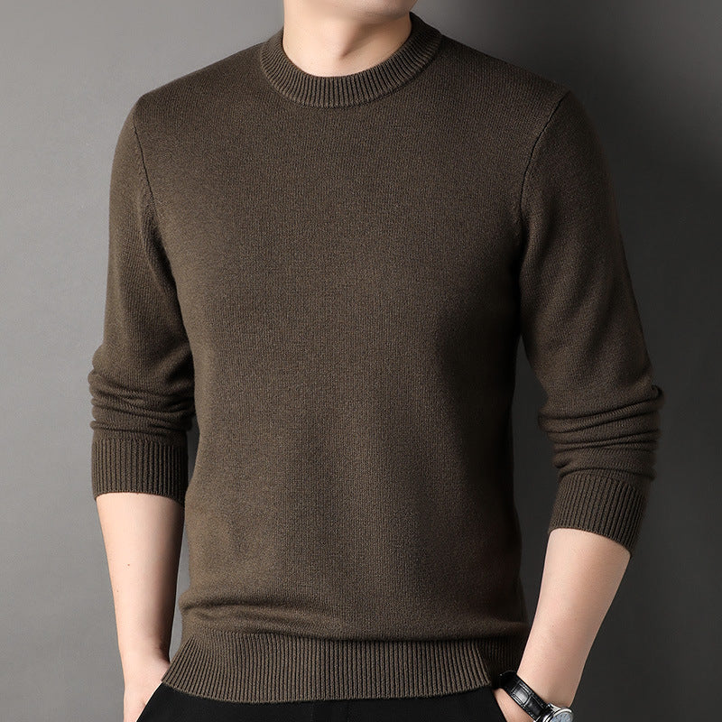 Mens Half-Neck Sweater Chunky-Knit Puyuan Knitwear