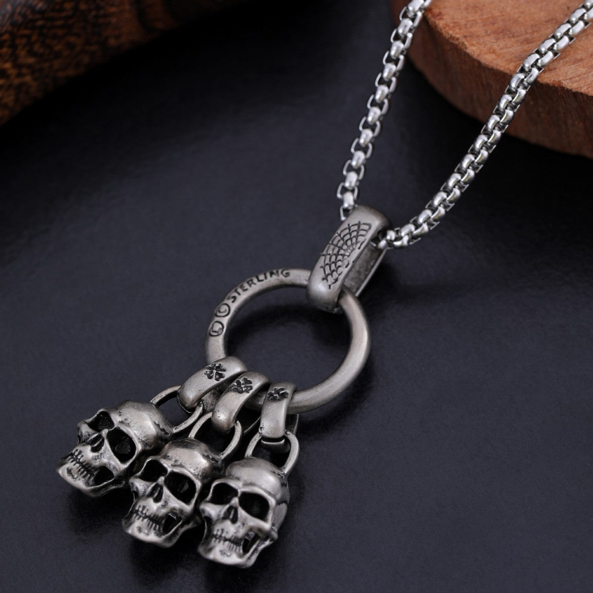 Men's Street Punk Trendy Vintage Pendant Necklace