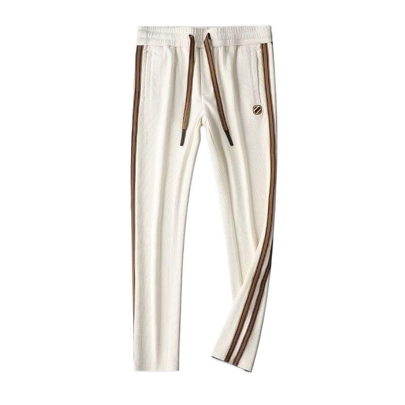 Light Luxury Warm Striped Casual Men's Sportswear