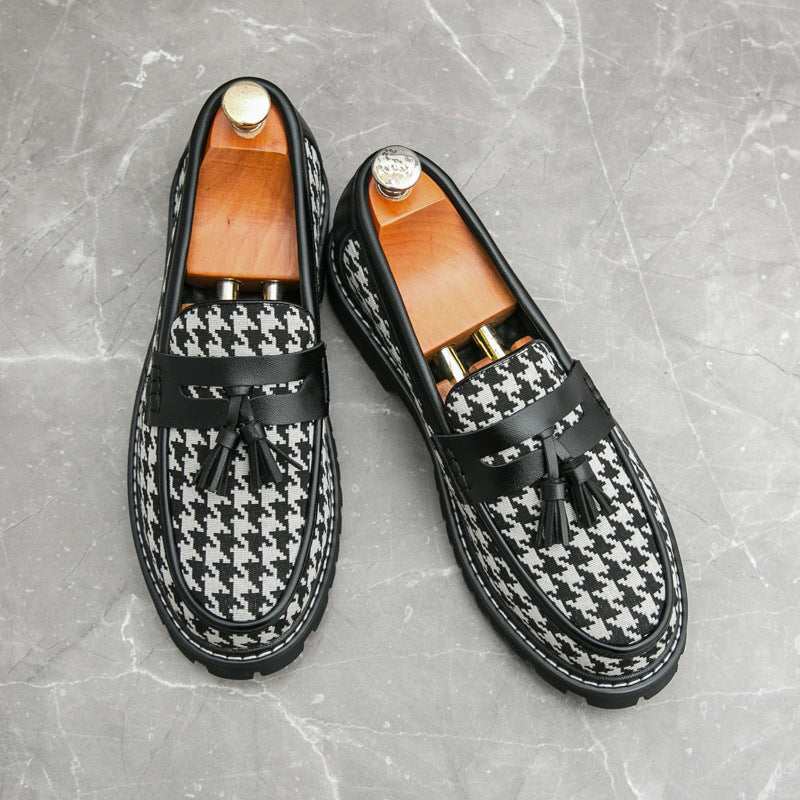 Business Fringed Leather Shoes Men's All-match Slip-on
