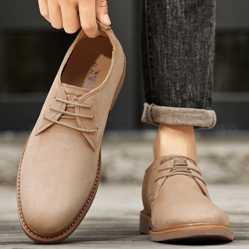 Autumn Retro British Martin Leather Shoes Men's Outdoor Work Shoes Suede