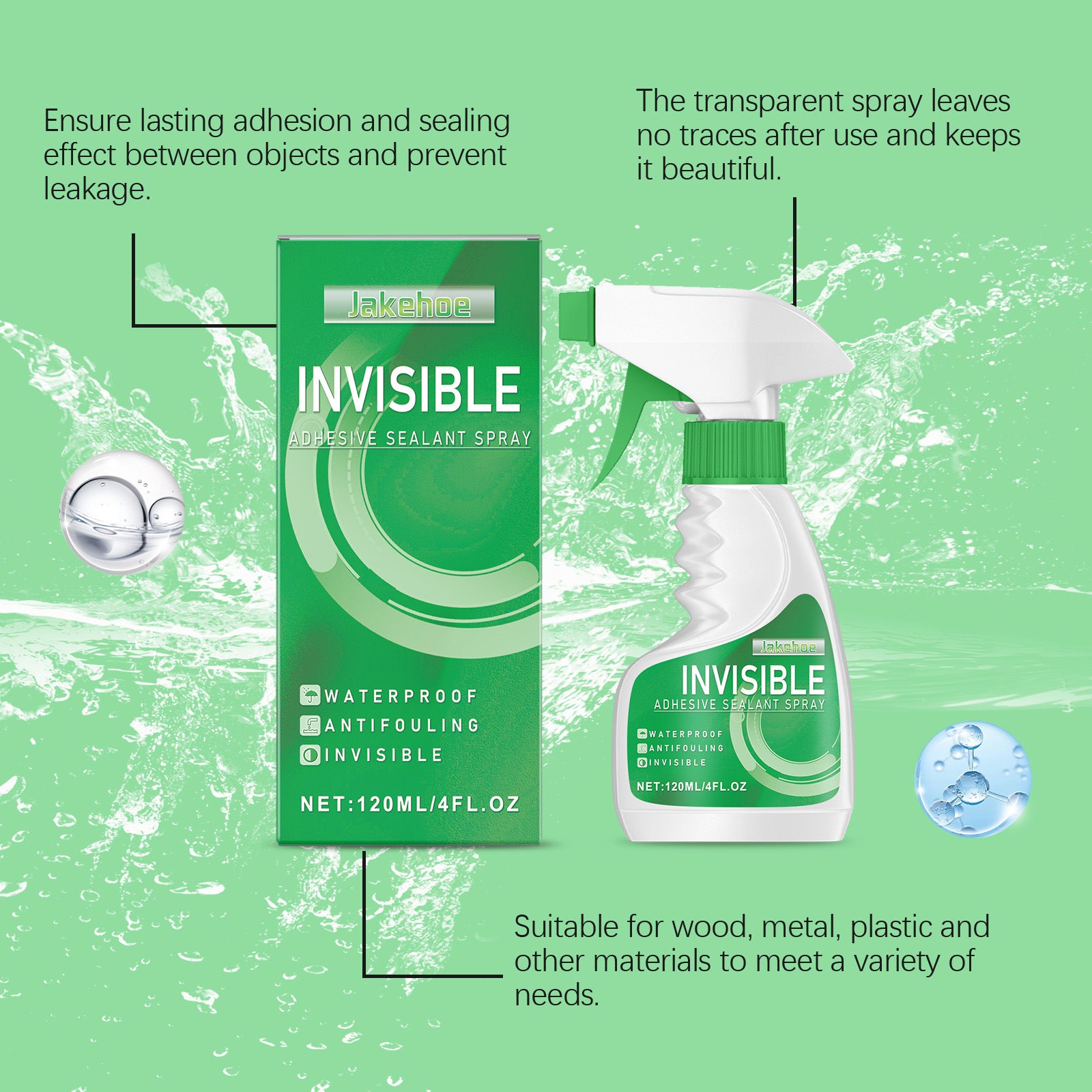 Household Multi-purpose Invisible Sealing Glue Waterproof Adhesive Spray Glue