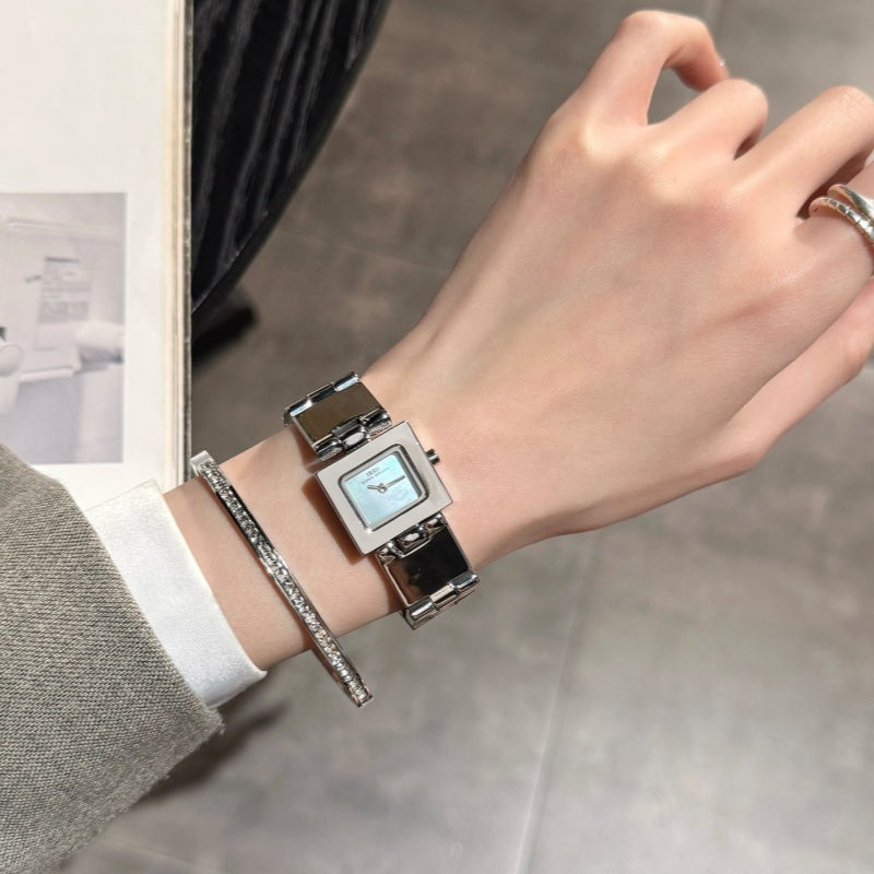 Small Square Watch Light Luxury Niche Fashionable Minimalis For Women