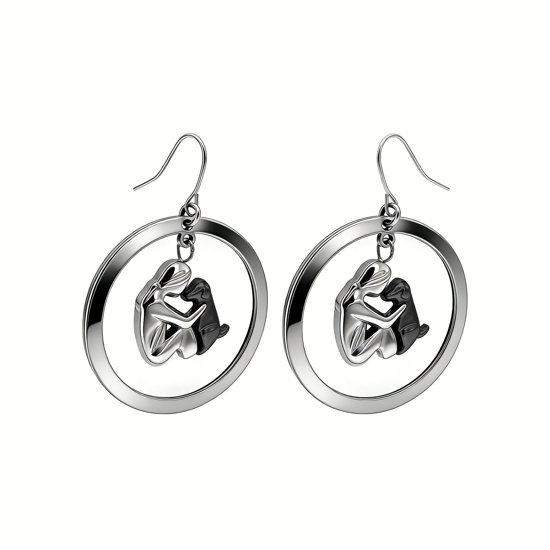 Vacuum-plated Stainless Steel Necklace And Earrings