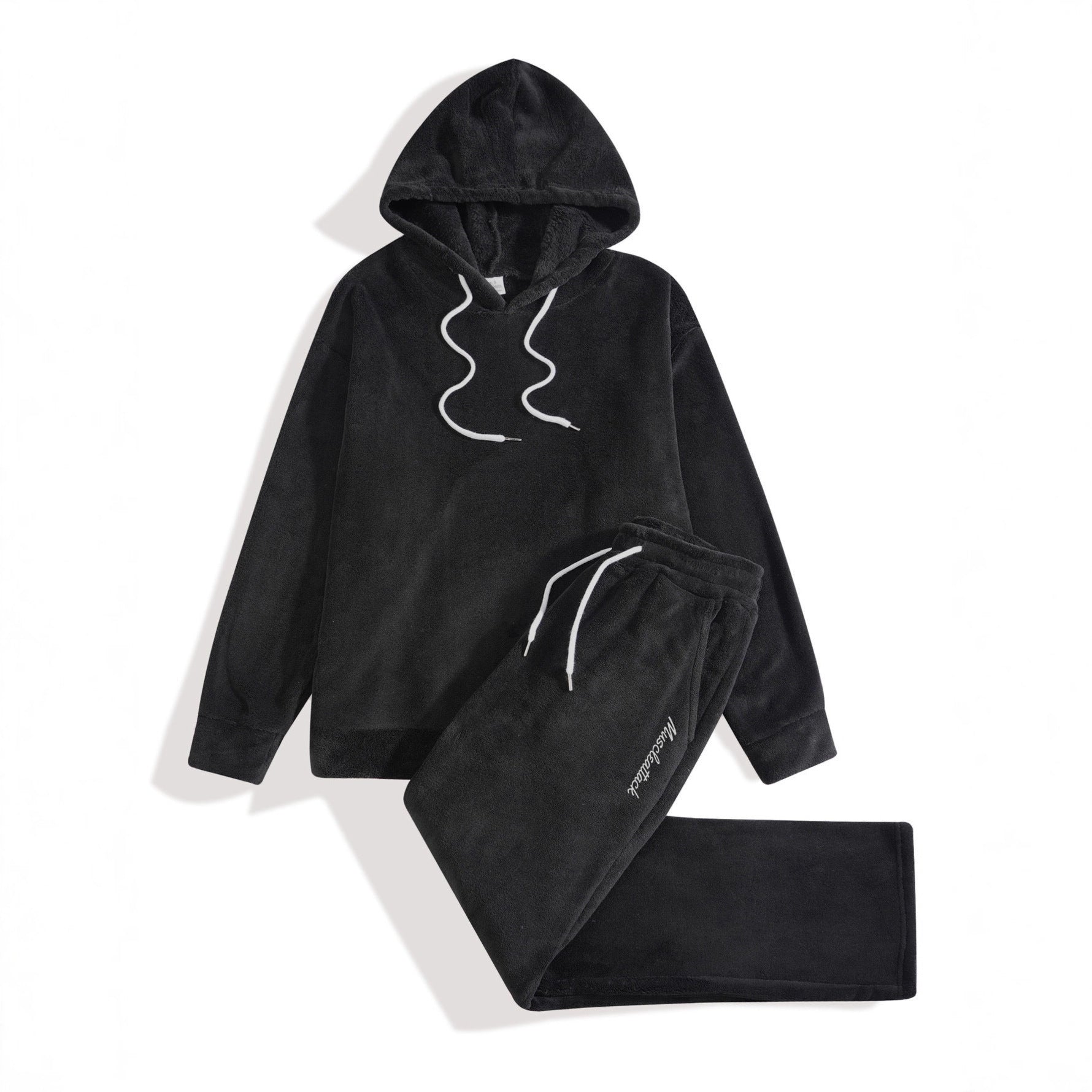 Plus-size Men's Casual Hoodie Jacket And Hooded Pants Set