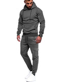 Men's Pullover Wrinkle-Resistant Casual Sweatsuit