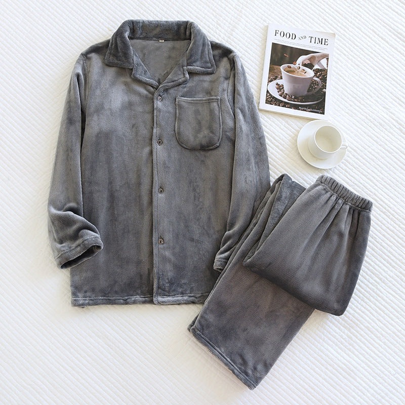 Men's Fleece Coral Fleece Home Leisure Suit