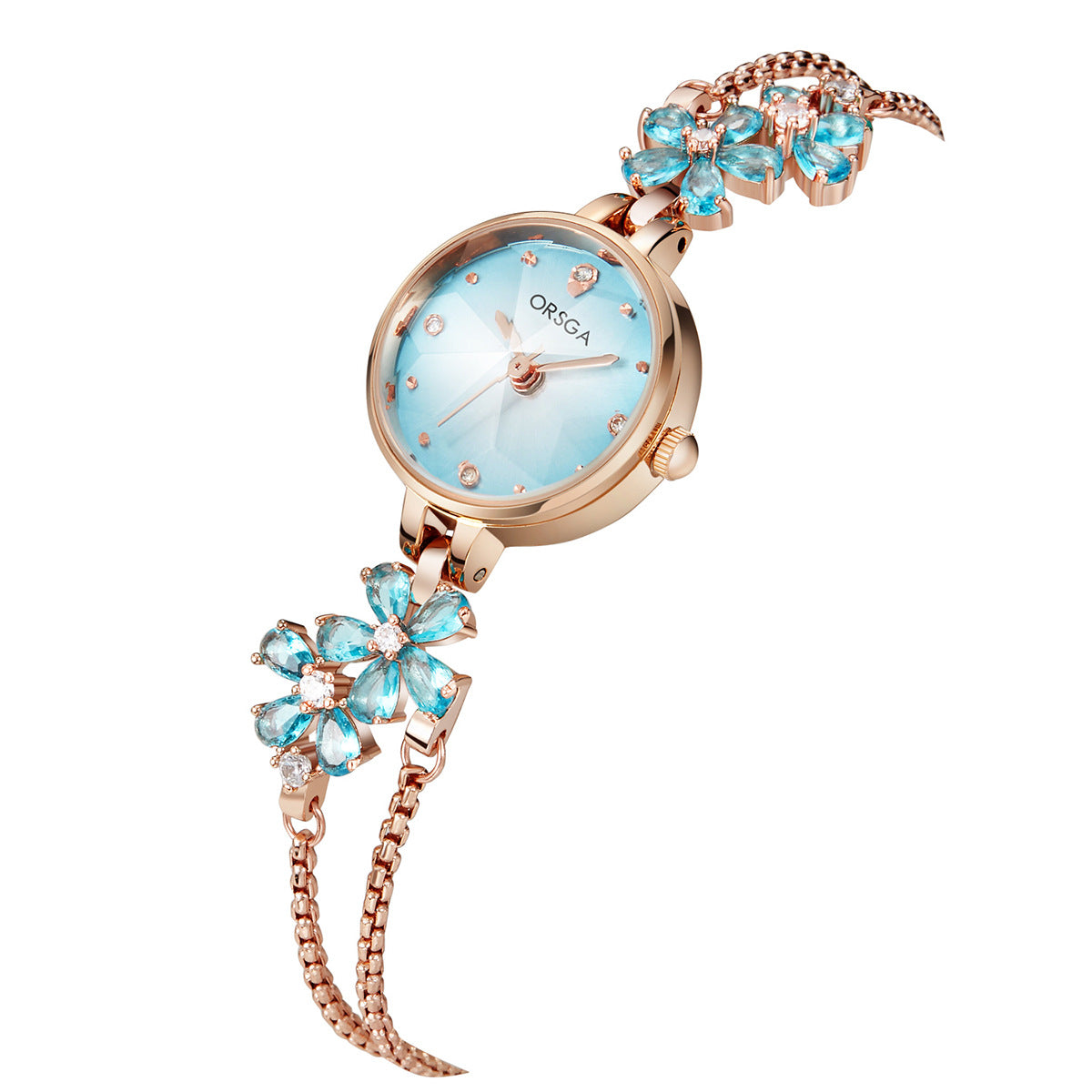 Womens Exquisite Diamond-encrusted Bracelet Watch