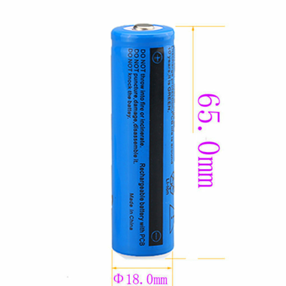 10Pcs 18650 Lithium Battery 3.7V Rechargerable Li-ion 3000mAh Batteries For Torch Flashlight Laser Headlamp
